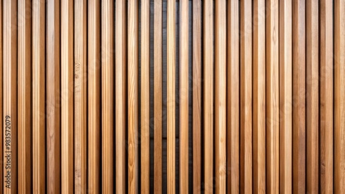 Modern wooden lath wall texture with vertical slats background pattern for design projects