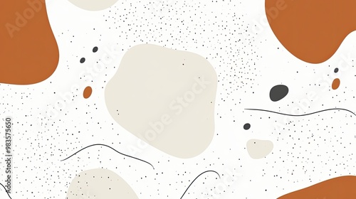 Modern Abstract Flat Design Background with Geometric Shapes