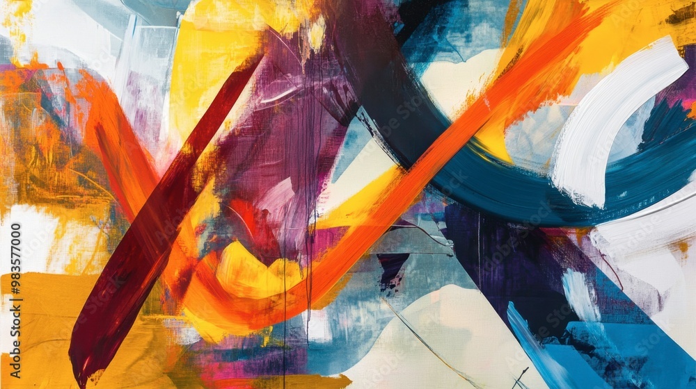 Fototapeta premium An abstract piece of art with bold 