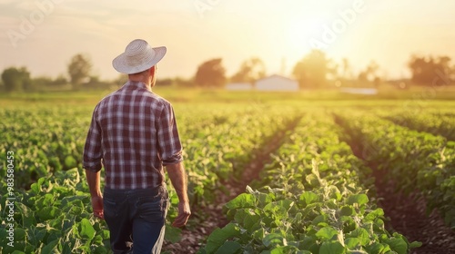 Farmers adopting agriculture innovations for improved efficiency and yield.