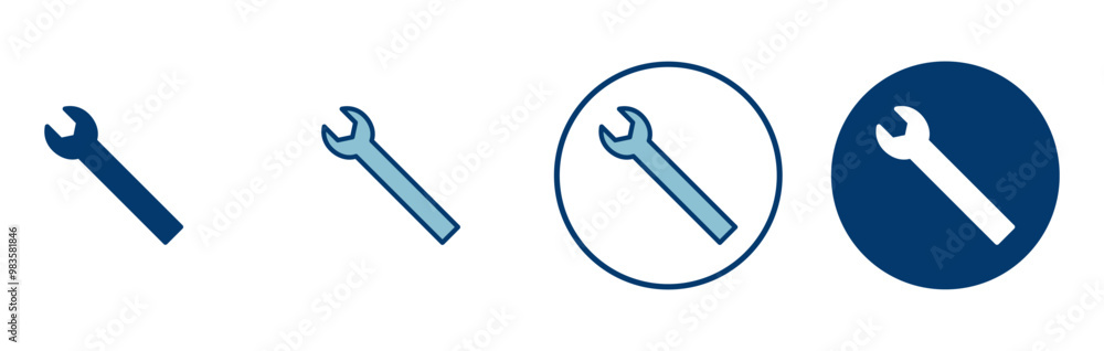 wrench icon vector isolated on white background. Wrench vector icon. Spanner symbol wrench icon vector isolated on white background. Wrench vector icon. Spanner symbol
