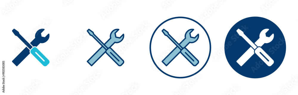 Repair icon vector isolated on white background. Wrench and screwdriver icon. settings vector icon. Maintenance. tools Repair icon vector isolated on white background. Wrench and screwdriver icon. settings vector icon. Maintenance. tools