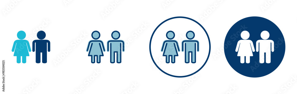 Man and woman icon vector isolated on white background. male and female symbol Man and woman icon vector isolated on white background. male and female symbol