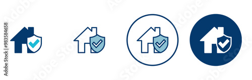 House insurance icon vector isolated on white background. house protection icon.