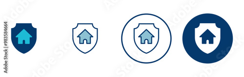 Home insurance icon vector isolated on white background. home protection icon