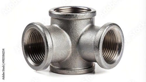 Metal elbow cruz tees for water pipes in hierro maleable acero al carbon material photo