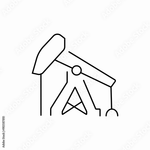 oil petrol pump icon sign vector