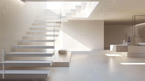 Modern Minimalist Staircase Interior Design