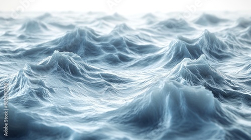 A close-up view of ocean waves creating a dynamic water surface.