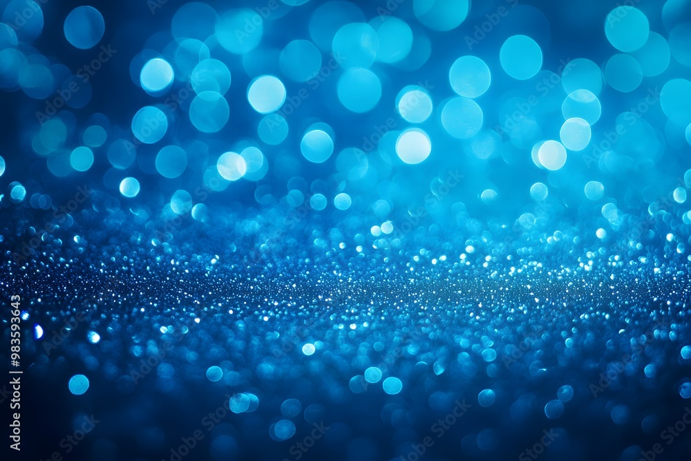 Blue Glitter Bokeh Background Blue Glitter Bokeh Background