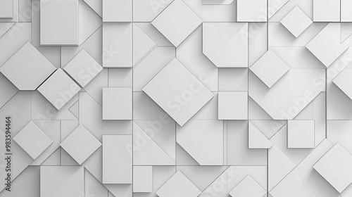 Abstract geometric vector seamless technology gray and white cube square paper background. surface creative diamond geometric pattern gray Polygon Mosaic triangle, business and corporate background.