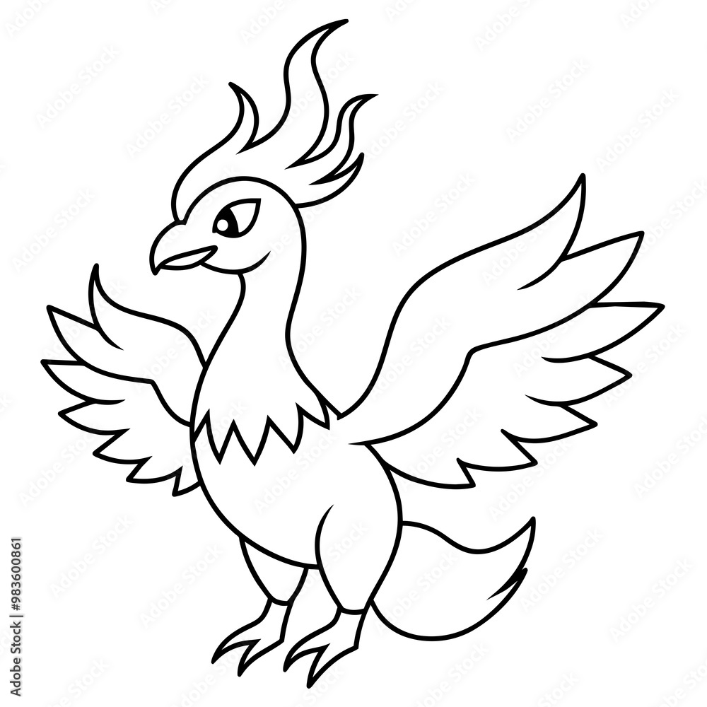 Fototapeta premium illustration of a bird
