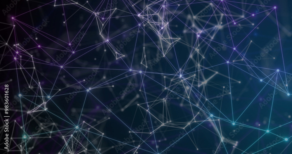 Image of network of connections on black background Image of network of connections on black background