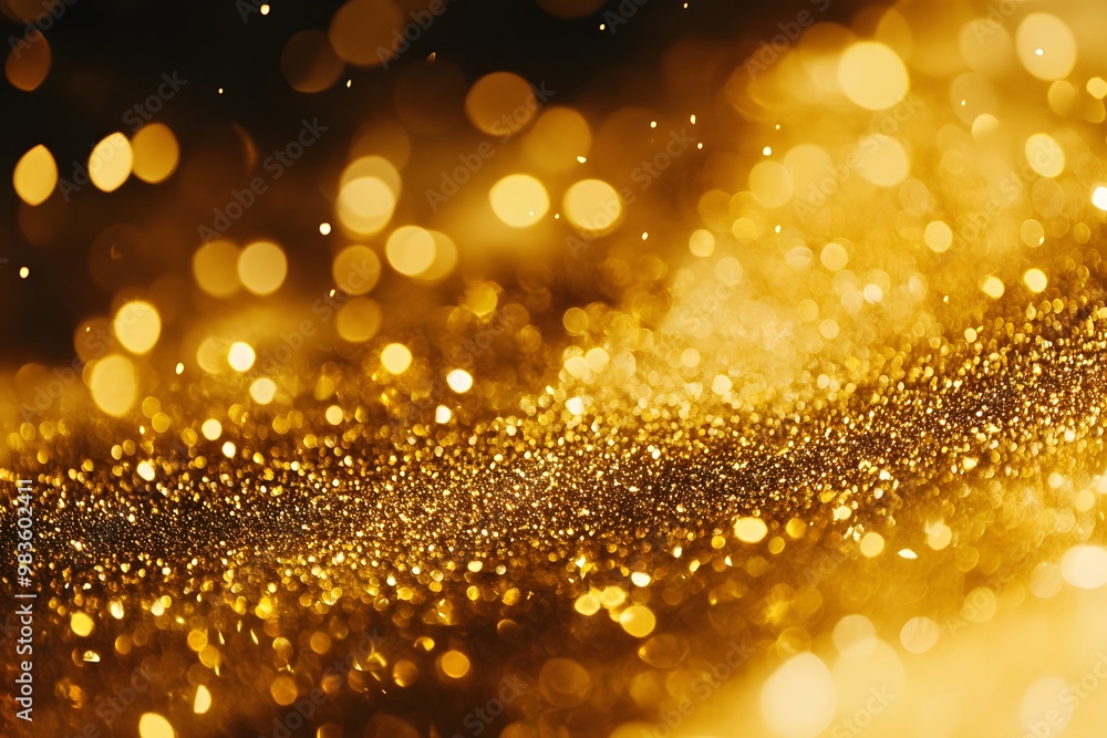 Golden Glitter Sparkle Background Golden Glitter Sparkle Background