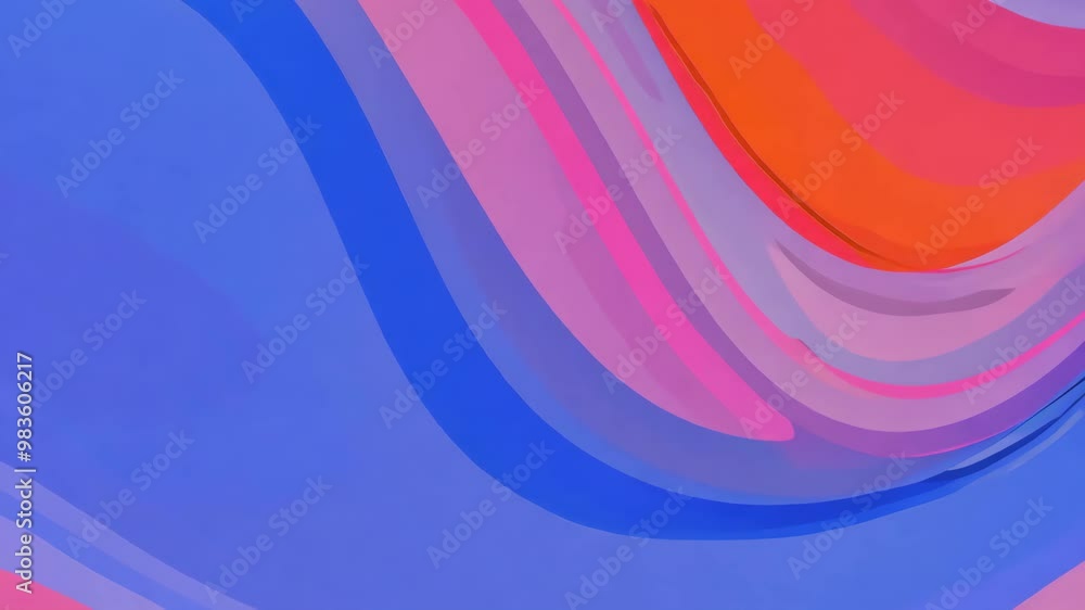 Colorful Funky Retro Loop: Soft Gradient with Dynamic Background Effects Colorful Funky Retro Loop: Soft Gradient with Dynamic Background Effects