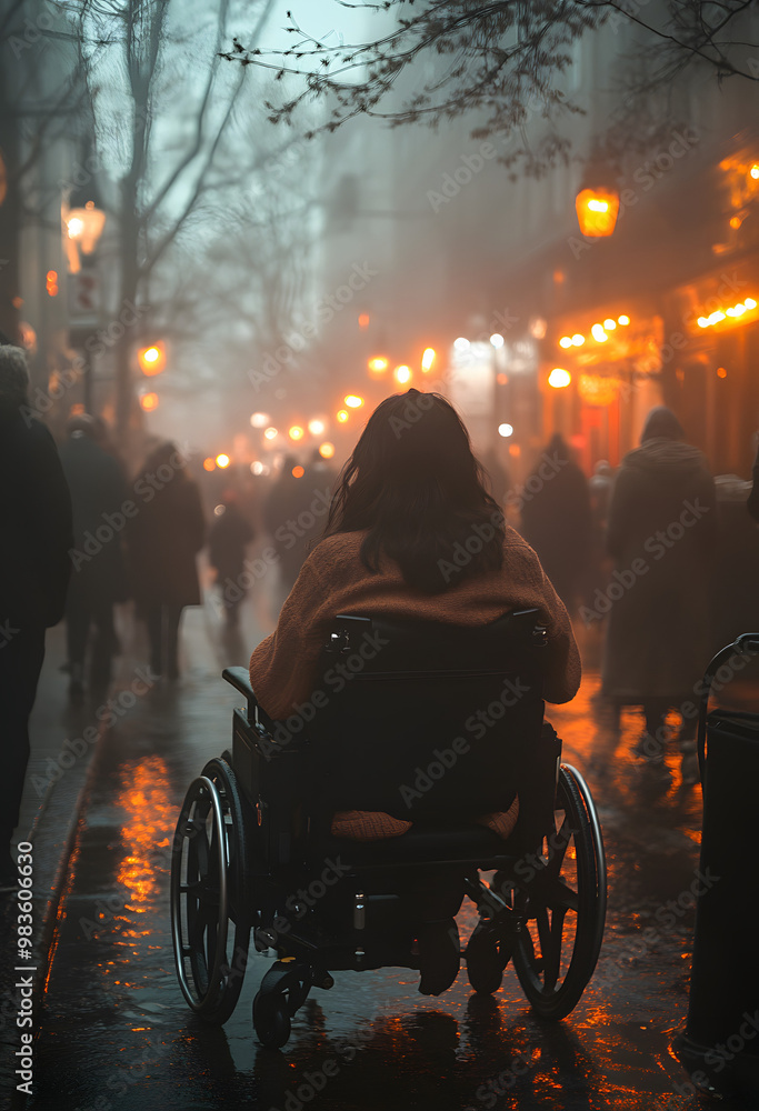 A Person in a Wheelchair Facing Away from Us, Capturing a Poignant Moment of Reflection or Contemplation, Emphasizing the Individual’s Perspective and Emotional State
A Person in a Wheelchair Facing Away from Us, Capturing a Poignant Moment of Reflection or Contemplation, Emphasizing the Individual’s Perspective and Emotional State