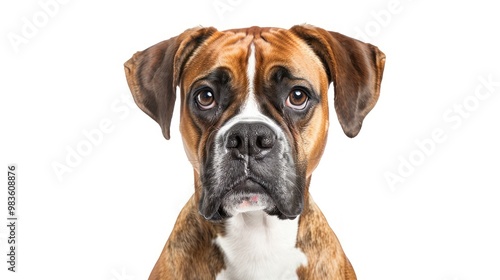 Portrait of a Boxer Dog