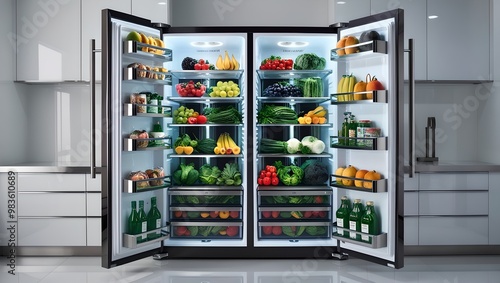 Fresh and Organized A Peek Inside a Well-Stocked Refrigerator