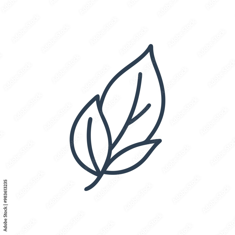 Spice Leaf Icon, Herbal leaf icon Spice Leaf Icon, Herbal leaf icon