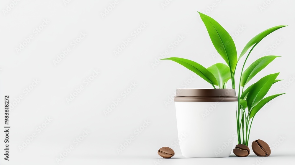Elegant Potted Plant on Stones Backdrop for Peaceful Ambiance Elegant Potted Plant on Stones Backdrop for Peaceful Ambiance
