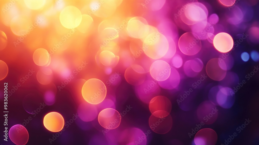 Vibrant abstract background with colorful bokeh light effects Vibrant abstract background with colorful bokeh light effects