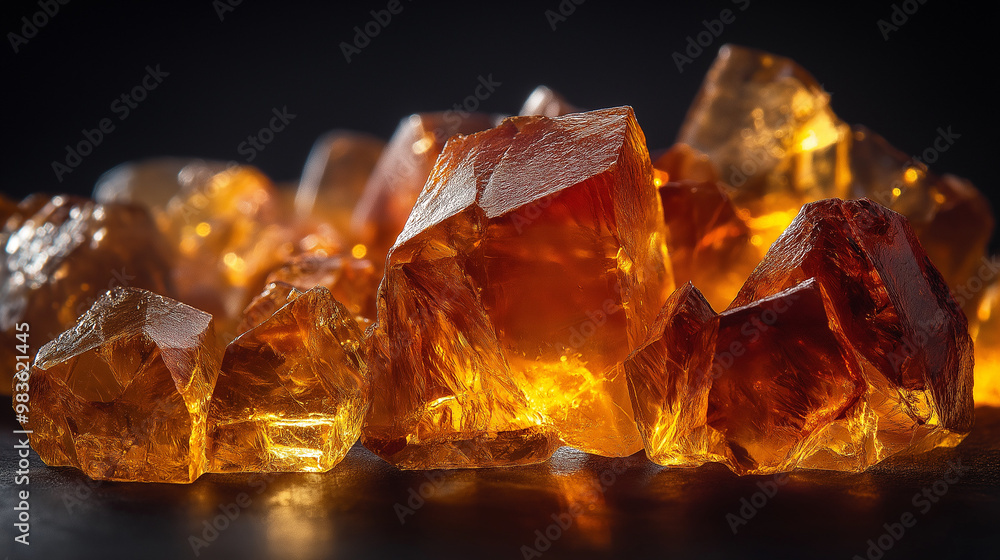 a high-end editorial-style image of myrrh resin against a sleek, dark background, illuminated by soft light that highlights the resin’s translucent amber and reddish-brown hues a high-end editorial-style image of myrrh resin against a sleek, dark background, illuminated by soft light that highlights the resin’s translucent amber and reddish-brown hues
