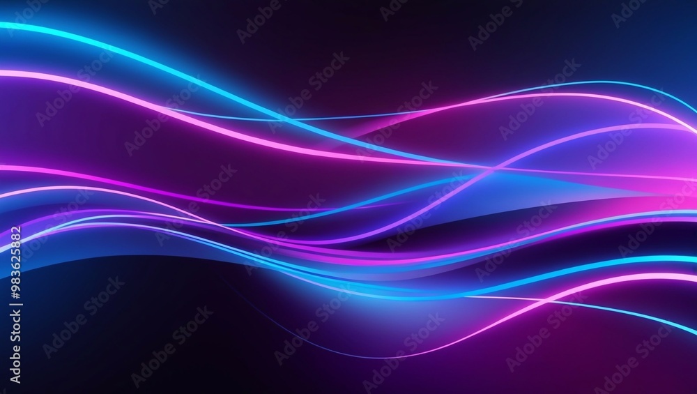 abstract background with blue and purple light waves abstract background with blue and purple light waves