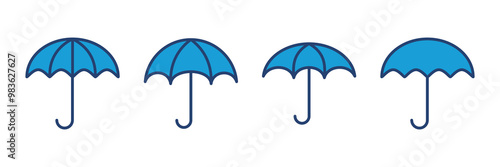 Umbrella icon vector. umbrella sign icon