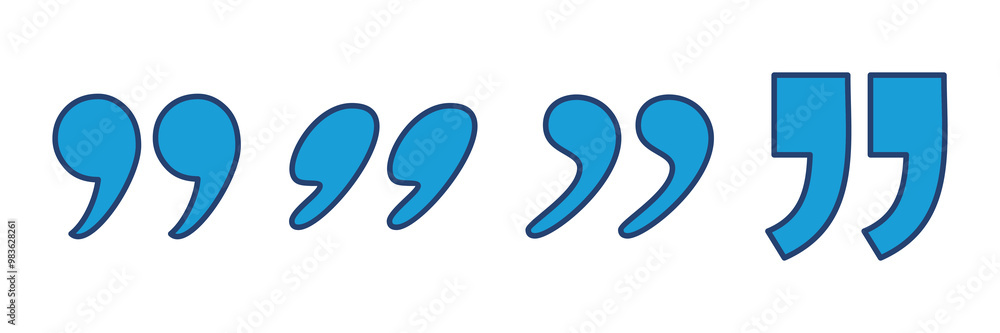 Quote icon vector. Quotation mark symbol. Quote icon vector. Quotation mark symbol.