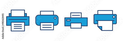 Print icon vector. printer icon vector.