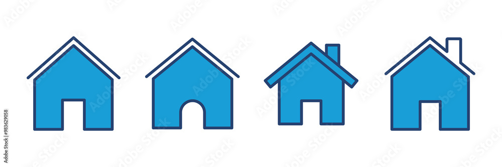 House icon vector. Home icon vector House icon vector. Home icon vector