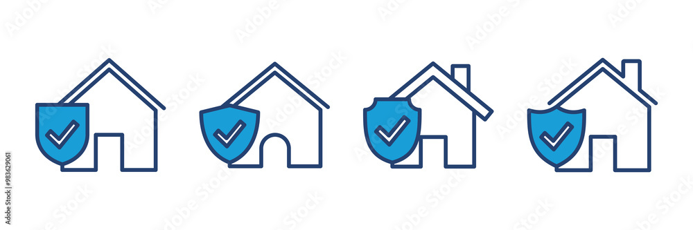 house insurance icon vector. house protection icon. house insurance icon vector. house protection icon.