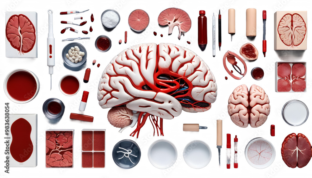 blutversorgung schlaganfall im gehirn brain stroke migraine bleeding emergency nerve cell therapy cephalalgia pain trauma pungent head diagnostic dizziness neurology skull attack epilepsy man