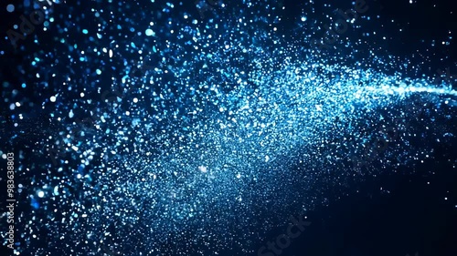 Abstract blue glitter background