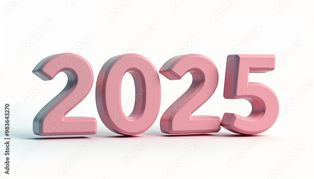 2025 cute 3D text shape on transparent background 2025 cute 3D text shape on transparent background
