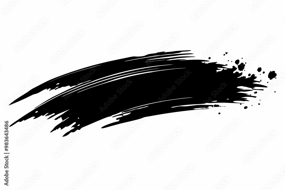 Grunge badge brush, Black grunge ink stroke vector illustration
Grunge badge brush, Black grunge ink stroke vector illustration