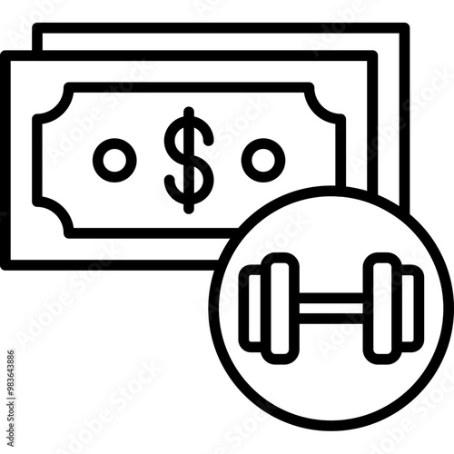 Gym Fee Icon