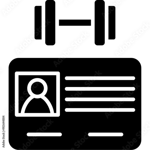Gym Membership Card Icon