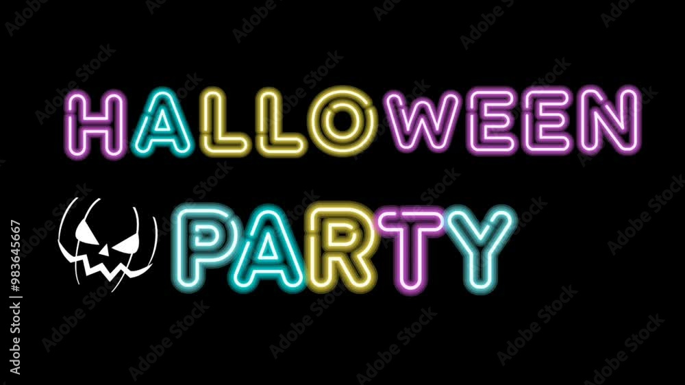 HALLOWEEN PARTY Neon Light Animation with Green Screen and Dark Mode Background, Neon HALLOWEEN Light Animation suitable for Video Games, Digital Interfaces, Entertainment, Digital Platforms, Etc. HALLOWEEN PARTY Neon Light Animation with Green Screen and Dark Mode Background, Neon HALLOWEEN Light Animation suitable for Video Games, Digital Interfaces, Entertainment, Digital Platforms, Etc.