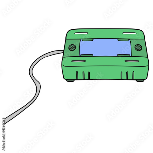 electric mosquito repellent illustration hand drawn isolated vector