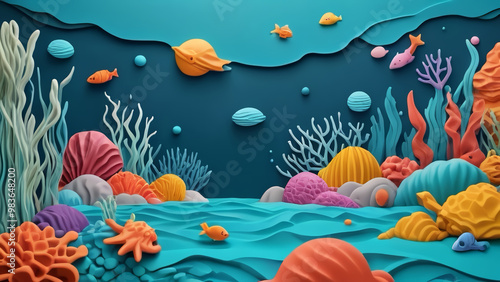 coral reef in the sea