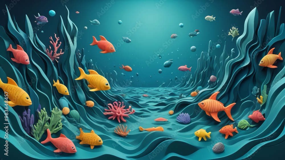 coral reef in the sea coral reef in the sea