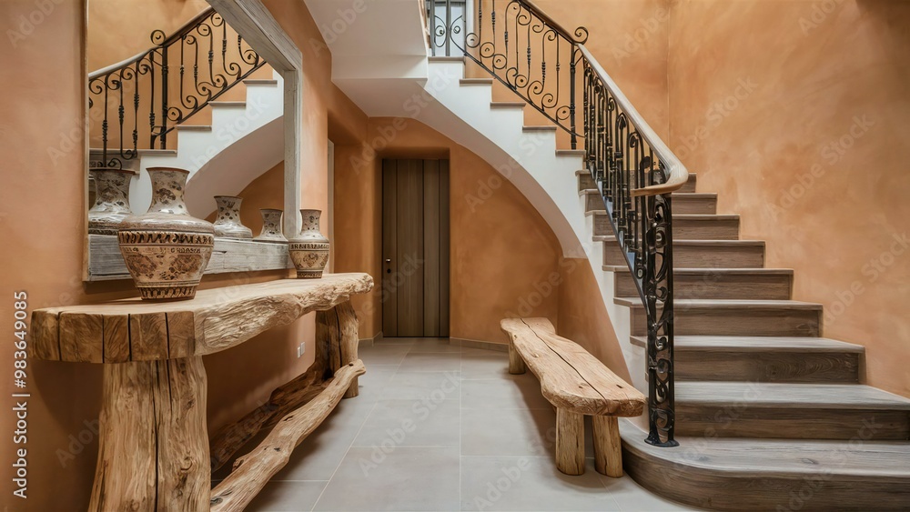 Fototapeta premium staircase in the old building