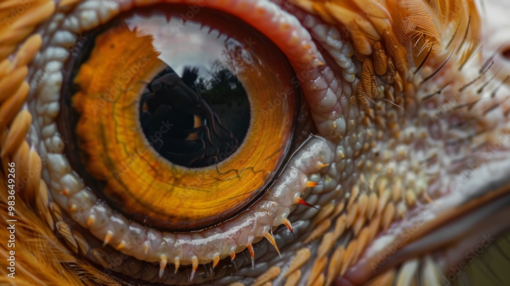 Fototapeta premium eye seen from close generative ai