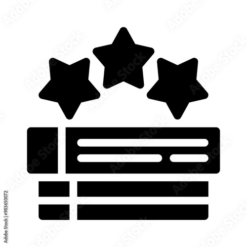 leaderboard glyph icon