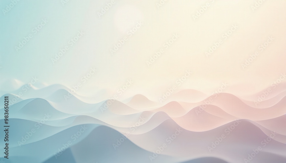 Fototapeta premium Dreamy Hills in Gentle Tones