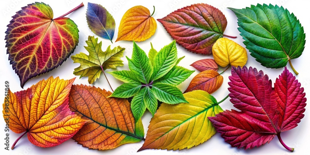 Dynamic clip art leaves in multiple shapes and sizes, ideal for elevating creative projects and nature themes, bringing Dynamic clip art leaves in multiple shapes and sizes, ideal for elevating creative projects and nature themes, bringing