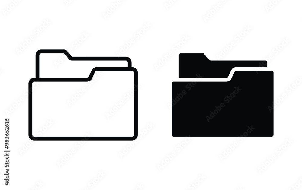 Folder icon, folder sign vector Folder icon, folder sign vector