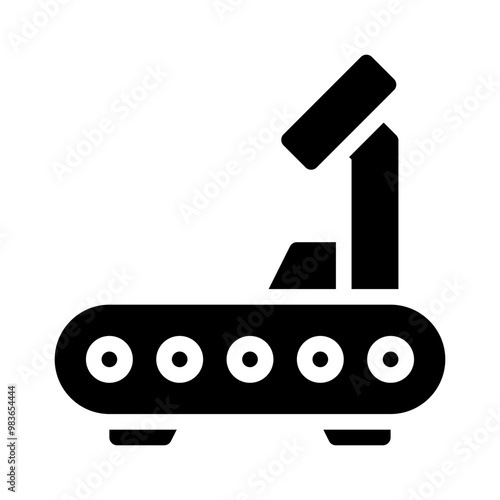 treadmill glyph icon
