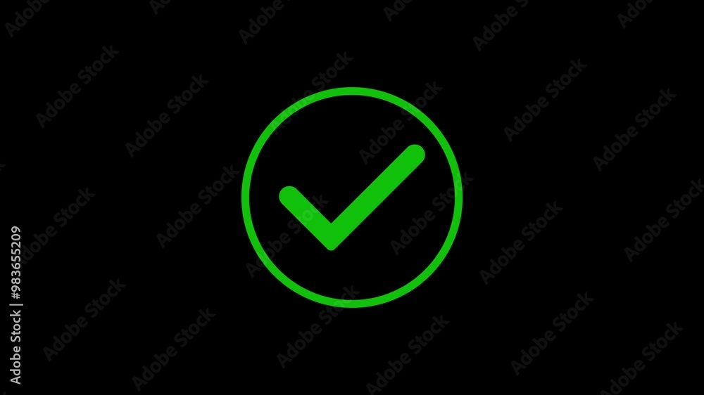 Animated flat voting icon with simple motion at alpha png transparent background.
Check mark symbol. approved tick mark icon, Check mark neon animation on transparent background. Animated flat voting icon with simple motion at alpha png transparent background.
Check mark symbol. approved tick mark icon, Check mark neon animation on transparent background.